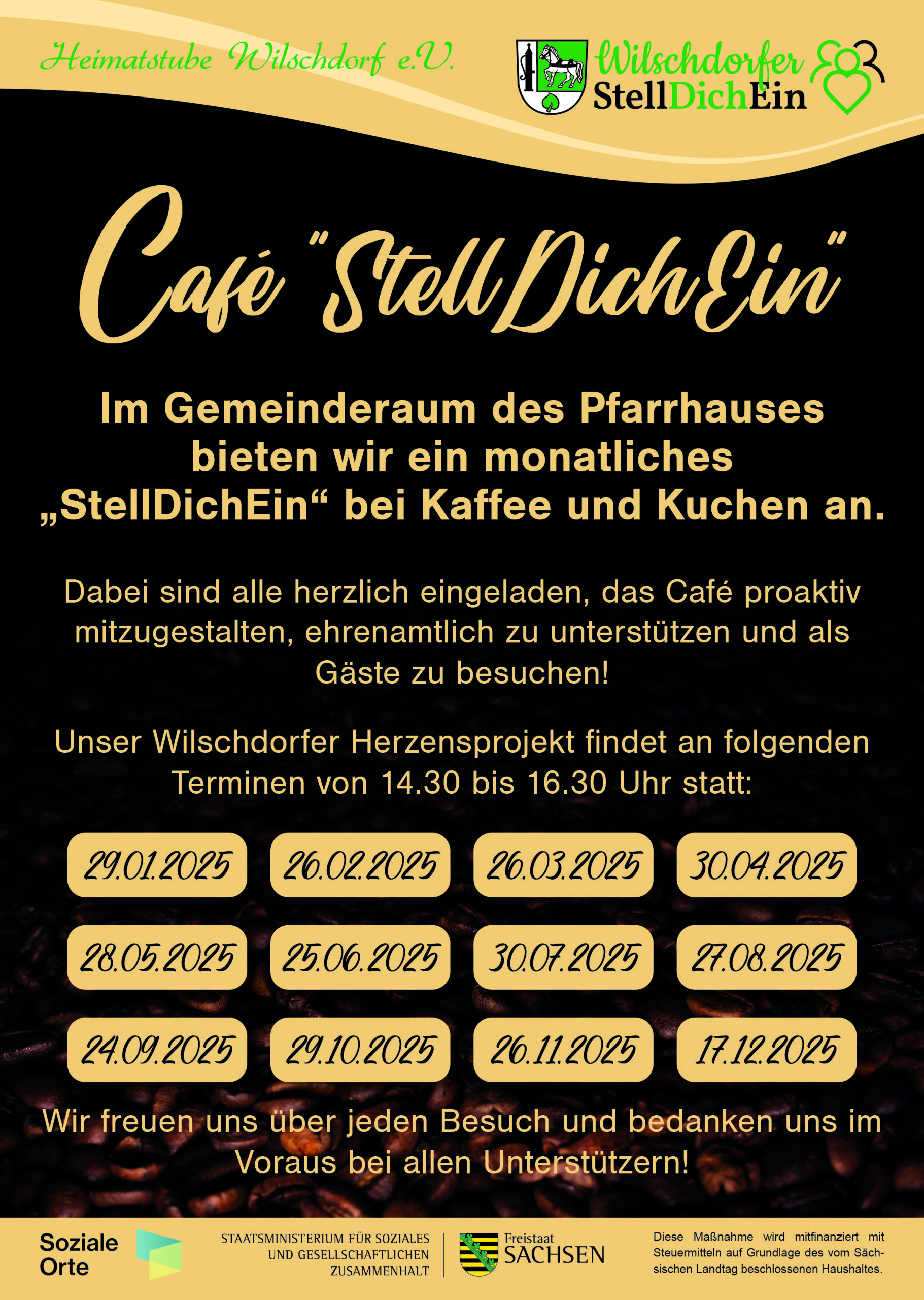 Aushang Café StellDichEin 2025